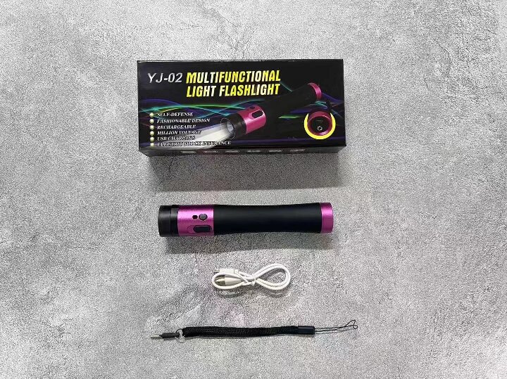 黑鹰YJ-02雷神电棍女子防身电棒小型高压电击器详情图3.jpg